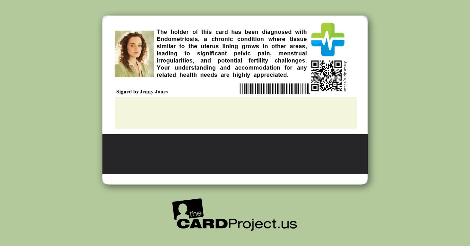 Endometriosis Premium Medical Card (REAR)